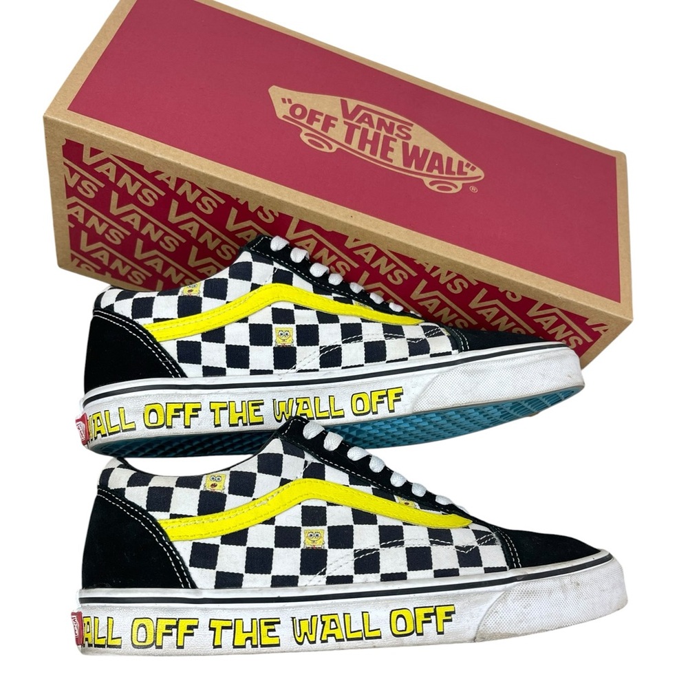 Vans Black & White Checkerboard Sneakers Size 9